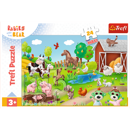 Puzzle - 24 maxi - Zwierzęta - Trefl 14372