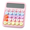 Kalkulator Szkolny Biurowy Na Baterie 12-Cyfrowy KK-816 Różowy