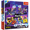 Puzzle - 4w1 (35, 48, 54, 70) - Poznaj Batwheels - Trefl 34658