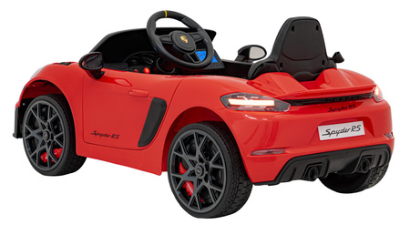 Pojazd Porsche Spyder RS 718 Czerwony MP4