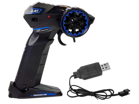 Motor Sportowy Ścigacz Zdalnie Sterowany 2.4G  Zasięg 35 m Niebieski