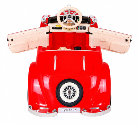 Mercedes Benz Retro 540A dla dzieci Czerwony