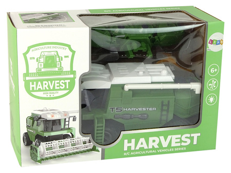 Kombajn Rolniczy Zdalnie Sterowany R/C Światła Zielony