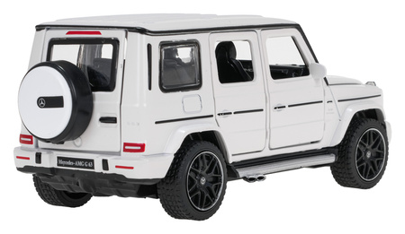 Autko Metalowe 1/32 Mercedes-Benz AMG G63 z Dźwiękiem Białe RASTAR