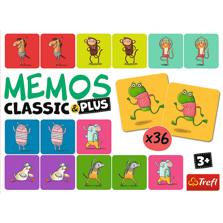 Gra Memos Classic&Plus Ruch i dźwięk Trefl 02271