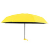 Parasolka Kieszonkowa Składana z Ochroną UV UPF 50+ Etui Żółta 90 cm