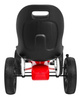 Gokart ABARTH na pedały dla dzieci Czerwony + Koła EVA + Hamulec ręczny + Wolny bieg