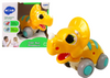 Dinozaur Na Kółkach Żółty Triceratops Figurka