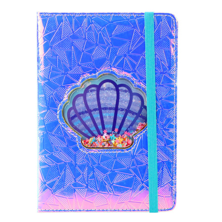 Zeszyt Notatnik W Linie Muszla Z Konfetti Holograficzny A5 70 Kartek