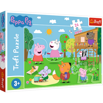 Puzzle - 24 Maxi - Zabawy na polanie - Świnka Peppa - Trefl 14342