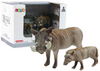 Zestaw 2 Figurek Guziec Afrykański z młodym Seria Zwierzęta Świata