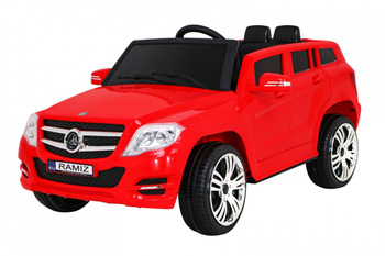 Autko City Rider dla dzieci Czerwony + Pilot + Regulacja kierownicy + Wolny Start + MP3 USB + LED