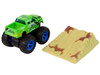 Auto Resorak Z Naciągiem Monster Truck Big Foot Gumowe Opony Rampa