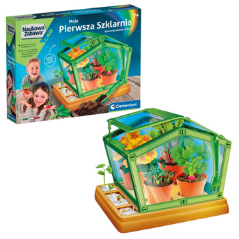Naukowa Zabawa Laboratorium Moja Pierwsza Szklarnia Botanika Rośliny Język Polski Clementoni 50861