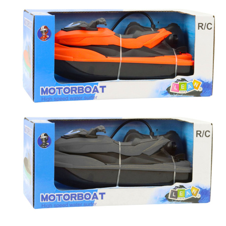 Skuter Wodny Zdalnie Sterowany RC 1:42 Szary Pomarańczowy