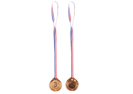 Brązowy Medal Trzecie Miejsce Nagroda Trofeum Cynkowy 6,5cm