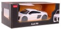 Audi R8 biały RASTAR model 1:24 Zdalnie sterowane auto + Pilot 2,4 GHz