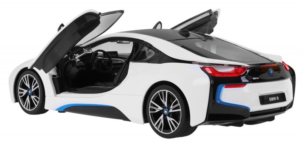 BMW i8 białe RASTAR model 1:14 Zdalnie sterowane auto + pilot 2,4 GHz