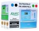 Bankomat z kartą Skarbonka dla dzieci 3+ czerwony Interaktywne funkcje + Tryb oszczędzania