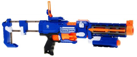 Karabin Pistolet 2w1 dla dzieci 8+ Blaze Storm 20 długich Pocisków z pianki + Celownik laserowy + Kolba Karabin Pistolet 2w1 dla dzieci 8+ Blaze Storm 20 długich Pocisków z pianki + Celownik laserowy + Kolba