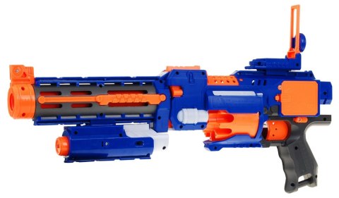 Karabin Pistolet 2w1 dla dzieci 8+ Blaze Storm 20 długich Pocisków z pianki + Celownik laserowy + Kolba Karabin Pistolet 2w1 dla dzieci 8+ Blaze Storm 20 długich Pocisków z pianki + Celownik laserowy + Kolba
