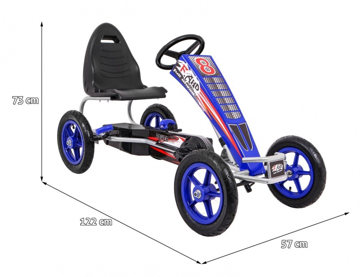 Gokart Na Pedały Full Ahead AIR Niebieski Gokart Na Pedały Full Ahead AIR Niebieski