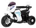 Pchaczyk Rowerek Motorek elektryczny 3w1 dla dzieci Biały + Piankowa poręcz + Audio LED