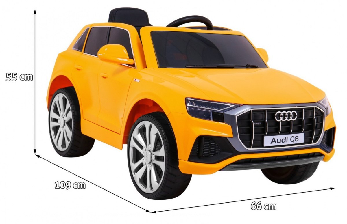 Pojazd Audi Q8 LIFT Żółty Pojazd Audi Q8 LIFT Żółty