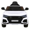 Audi RS Q8 Autko na akumulator Biały + Pilot + Wolny Start + EVA + LED + MP3 USB