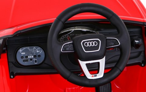 Audi RS Q8 Autko na akumulator Czerwony + Pilot + Wolny Start + EVA + LED + MP3 USB Audi RS Q8 Autko na akumulator Czerwony + Pilot + Wolny Start + EVA + LED + MP3 USB