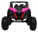 Buggy SuperStar dla dzieci Różowy + Napęd 4x4 + Pilot + Bagażnik + MP3 LED + Blokada drzwi