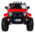 Auto na akumulator All Terrain dla dzieci Czerwony Terenówka typu jeep + Pilot + Światła Dźwięki