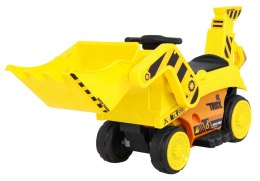 Koparka na akumulator dla dzieci Traktor Żółty + Ruchoma łyżka + Audio LED