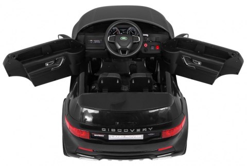 Land Rover Discovery dla dzieci Czarny + Pilot + 5-pkt pasy + Regulacja siedzenia + EVA + MP3 LED Land Rover Discovery dla dzieci Czarny + Pilot + 5-pkt pasy + Regulacja siedzenia + EVA + MP3 LED