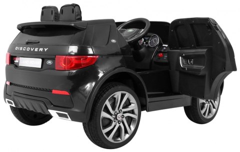 Land Rover Discovery dla dzieci Czarny + Pilot + 5-pkt pasy + Regulacja siedzenia + EVA + MP3 LED Land Rover Discovery dla dzieci Czarny + Pilot + 5-pkt pasy + Regulacja siedzenia + EVA + MP3 LED