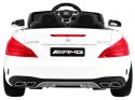 Mercedes AMG SL65 dla dzieci Biały + Pilot + Bagażnik + Regulacja siedzenia + MP3 LED + Wolny Start