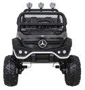 Mercedes Benz Unimog dla dzieci Czarny + Napęd 4x4 + Pilot + Bagażnik + Wolny Start + MP3 LED