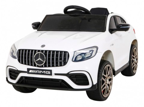 Mercedes Benz GLC63S dla dzieci Biały + Pilot + Napęd 4x4 + MP3 LED + EVA + Wolny Start