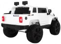 Auto na akumulator Mighty Jeep dla dzieci Biały + 2-osobowy + Napęd 4x4 + 2 bagażniki