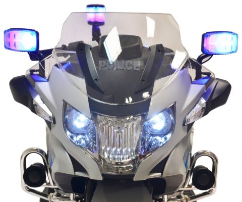 BMW R1200RT Policja Motor elektryczny dla dzieci + Kółka pomocnicze + Dźwięki + LED + EVA + Wolny Start BMW R1200RT Policja Motor elektryczny dla dzieci + Kółka pomocnicze + Dźwięki + LED + EVA + Wolny Start