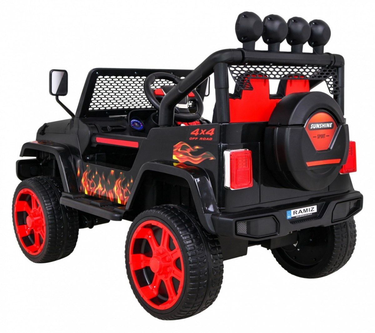 Pojazd NEW Raptor DRIFTER Napęd 4X4 Płomienie