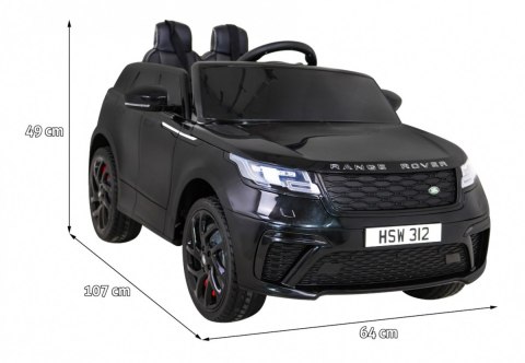 Range Rover Velar na akumulator Czarny + Pilot + EVA + Wolny Start + MP3 LED Range Rover Velar na akumulator Czarny + Pilot + EVA + Wolny Start + MP3 LED