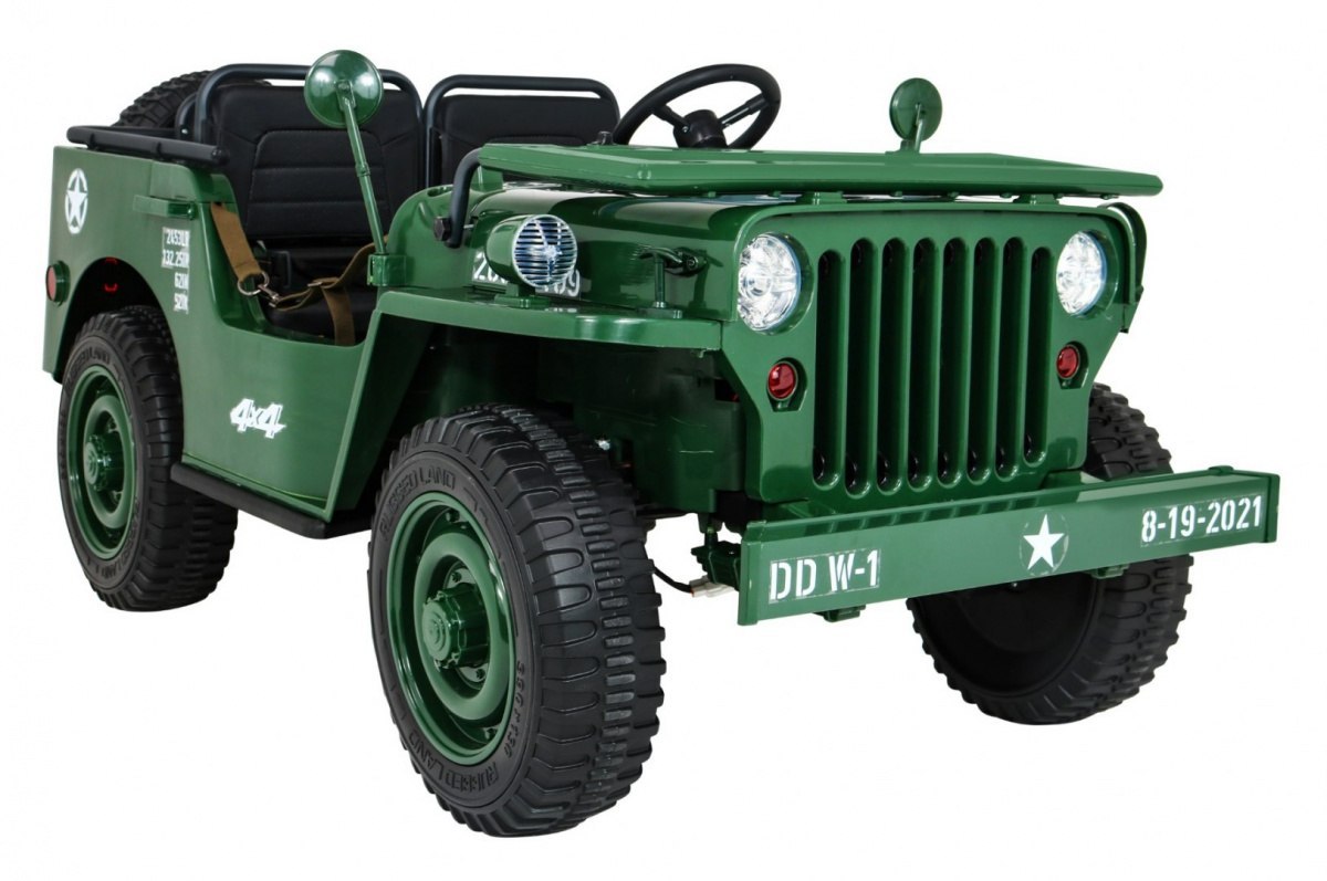 Pojazd Retro Wojskowy 4x4 Zielony