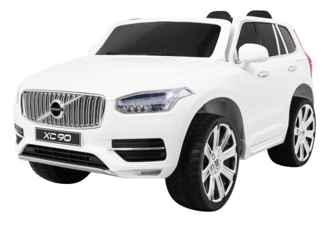 Volvo XC90 na akumulator dla dzieci Biały + Pilot + Bagażnik + EVA + Wolny Start + Radio MP3 + LED Volvo XC90 na akumulator dla dzieci Biały + Pilot + Bagażnik + EVA + Wolny Start + Radio MP3 + LED