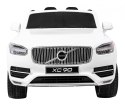 Volvo XC90 na akumulator dla dzieci Biały + Pilot + Bagażnik + EVA + Wolny Start + Radio MP3 + LED