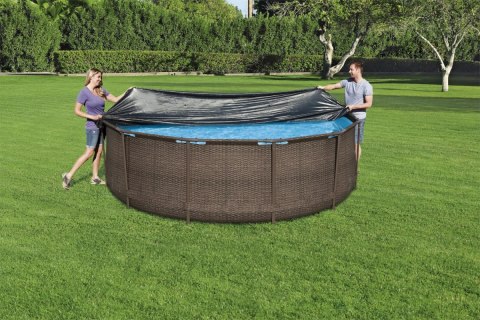 Pokrywa 370cm na Basen stelażowy i panelowy 360-366cm/12FT BESTWAY Pokrywa 370cm na Basen stelażowy i panelowy 360-366cm/12FT BESTWAY