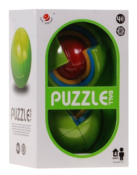 Przestrzenne Puzzle Kula 3D dla dzieci 4+ Łamigłówka Gra logiczna Przestrzenne Puzzle Kula 3D dla dzieci 4+ Łamigłówka Gra logiczna