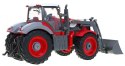 Traktor z koparką i przyczepą dla dzieci 3+ Zdalnie sterowany + Ruchome elementy Czerwony