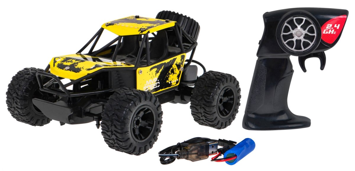 Zdalnie sterowany Crawler Sand Monster 1:12 dla dzieci 6+ Terenówka z pilotem Zdalnie sterowany Crawler Sand Monster 1:12 dla dzieci 6+ Terenówka z pilotem