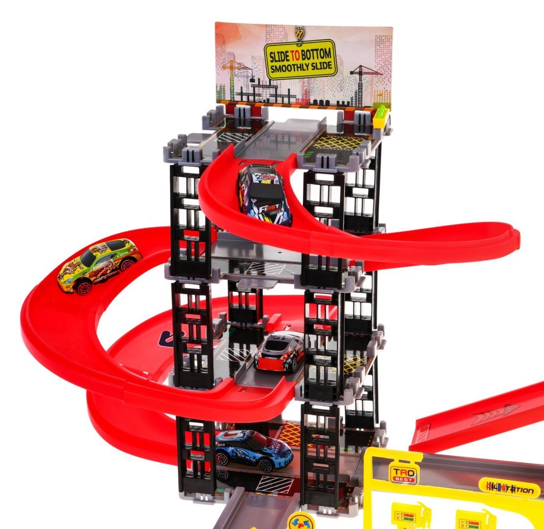 Parking Plac budowy 2w1 dla dzieci 3+ Interaktywne funkcje + 5 autek + 3 pojazdy budowlane + Akcesoria Parking Plac budowy 2w1 dla dzieci 3+ Interaktywne funkcje + 5 autek + 3 pojazdy budowlane + Akcesoria